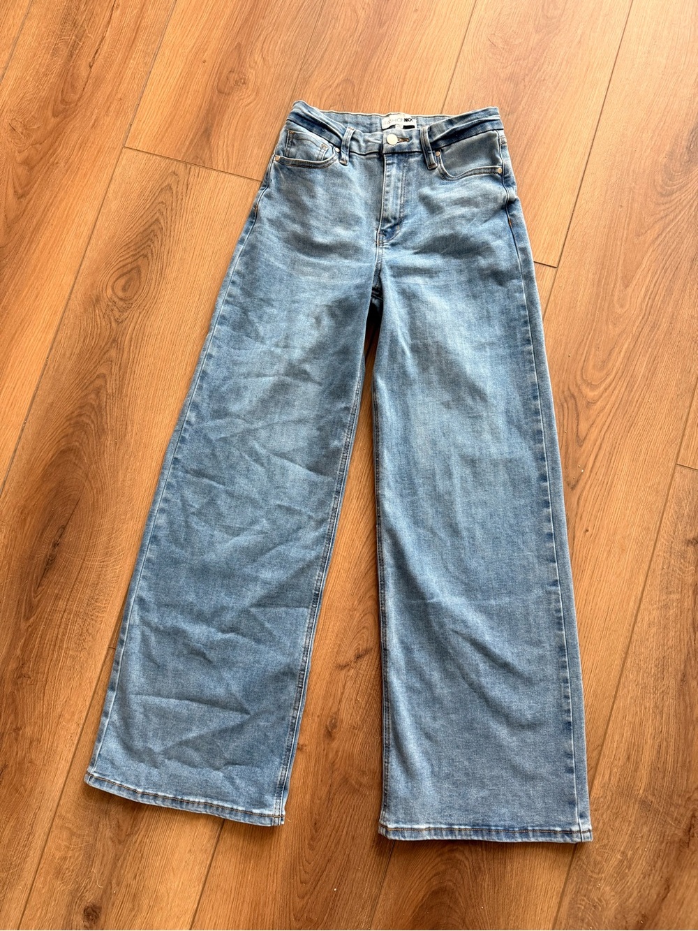 Fashion Nova Light Wash Wide-Leg Jeans